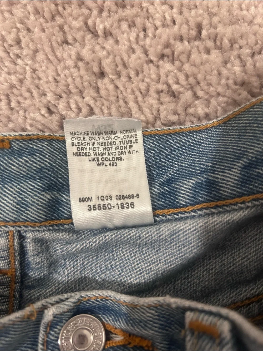 Levi’s relaxed fit 550 denim jort short y2k mens size 32